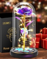 Personalisierte Ewige Rose Im Glas Mama Geschenk Muttertag Foto Name Liebe