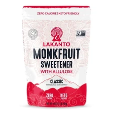 Lakanto Classic Monk Fruit Sweetener with Allulose, 1 lb, 1 Count