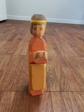 Prinz Königssohn Ostheimer Holz Figur Waldorf Brandstempel Alte Version