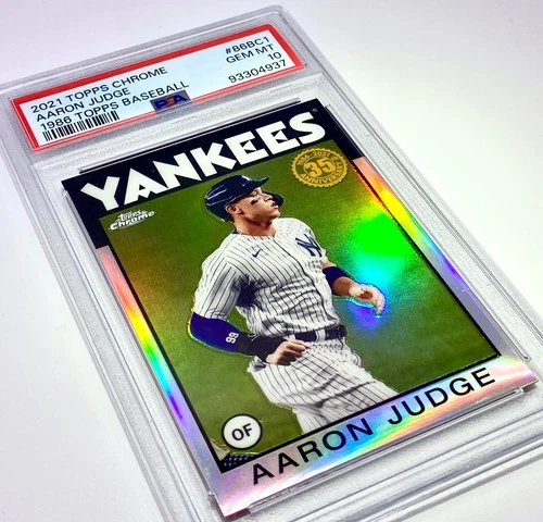 Aaron Judge 2021 Topps Chrome NY Yankees 1986 35th Anniversary PSA 10 #86BC-1