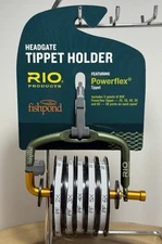RIO Fishpond Headgate Tippet Holder - Includes (5) Spools of Powerflex Tippet