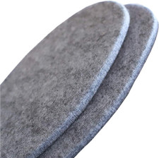 Wool Felt Warm Shoe Insoles - Boot Insert M 11/ W 12