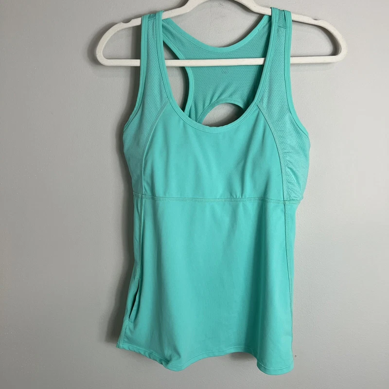 fabletics open back built in bra tank-top
