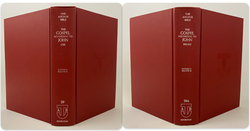 2 Books Raymond Brown GOSPEL ACCORDING TO JOHN I-XII & XIII-XXI Anchor Bible hc