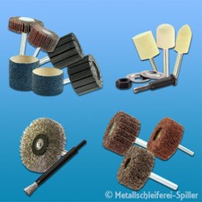 Eisenblätter Zirkonhülse Lamellen Vlies Kombi Schleifstift Polierstift Walze