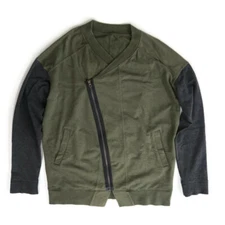 Lululemon Mula Bundle Wrap Womens 8 Heathered Fatigue Green Gray Zip Jacket