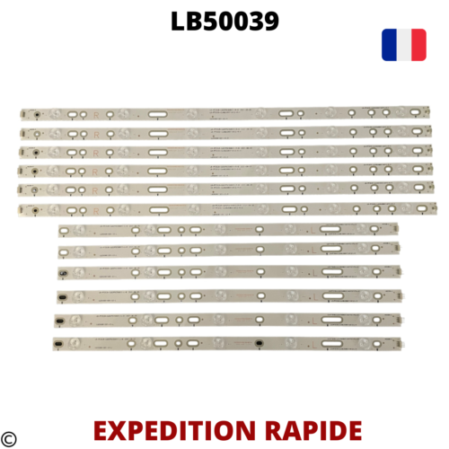 KIT12 BARRES LED BANDES SHARP LB50039 LC50LB481U , LC50LD271K , LC50LE460X - Imagen 1 de 1