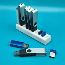 10 USB Flash Drive Holder Storage  Electronic Accessories Organizer Thumb Drive