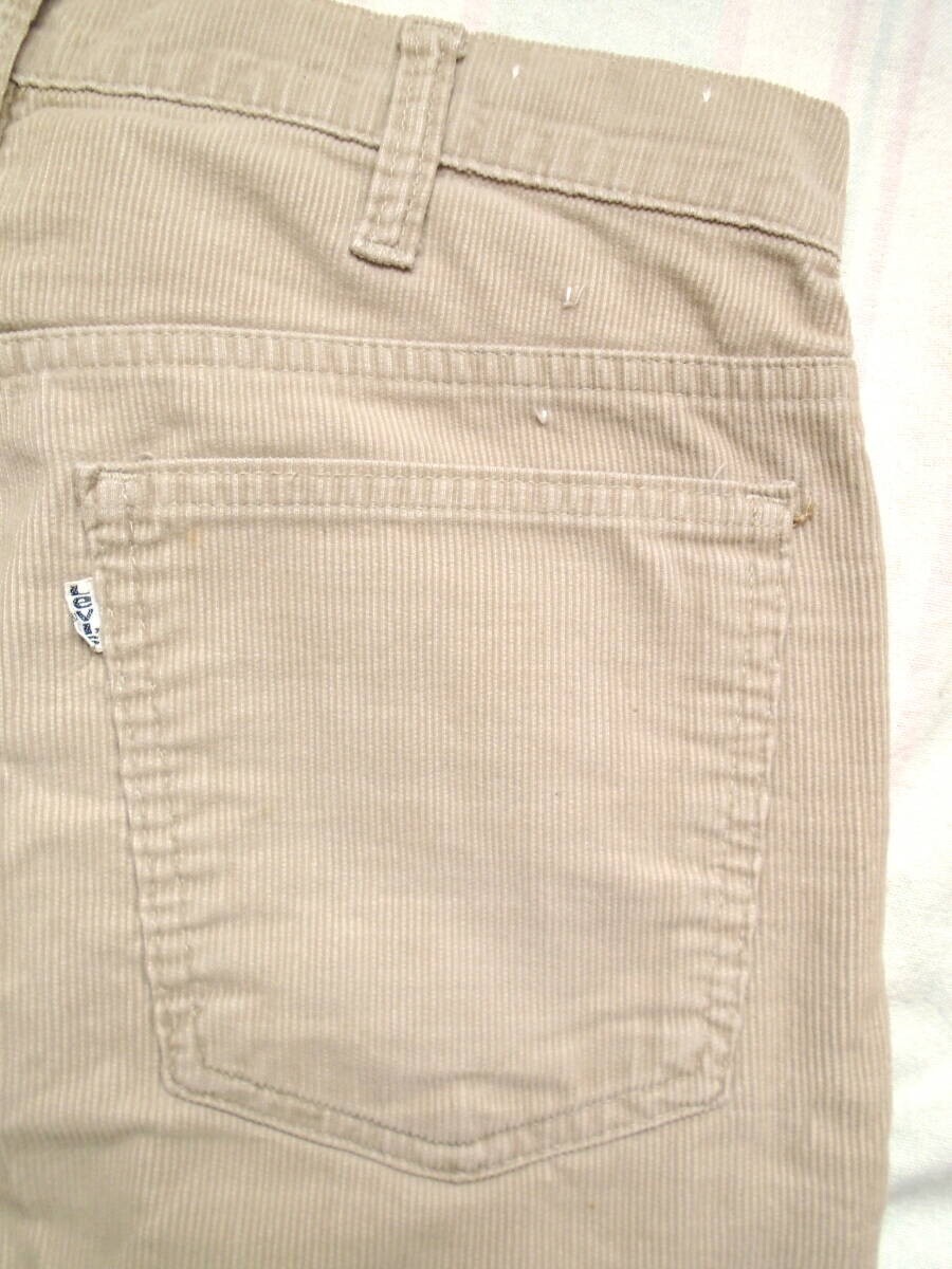 80s リーバイス　519 1522 usa製 Vintage 80s (1981) Levi's 519-1522 Beige Corduroy Pants
