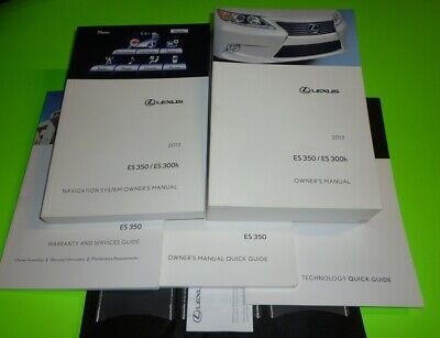 2013 LEXUS ES350 ES300H OWNERS MANUAL SET 13 ES 350 300 H CASE