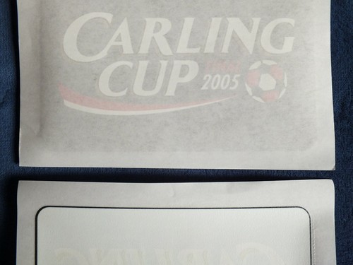 Lextra 2005 Carling Cup Final Player Issue Arm Patch Set Chelsea V Liverpool - Picture 6 of 7