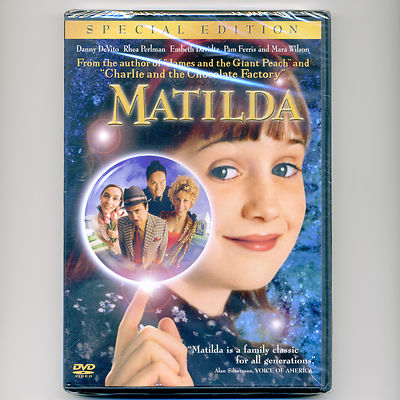 Matilda 1996 PG family comedy children's fantasy movie, new DVD