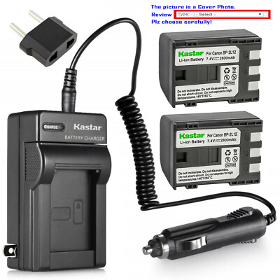 Kastar Battery AC Charger for Canon NB-2L NB-2LH BP-2L5 NB-2L12 NB-2L14 CB-2LW