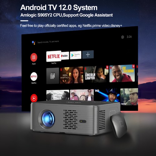 Proiettore HD X5 1080P, Auto Focus, WiFi, Bluetooth - Afbeelding 3 van 11