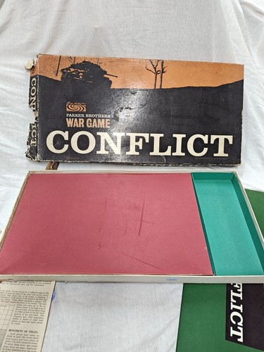 Conflict Game by Parker Brothers War Game 1964 100% Complete, Rough Box - Picture 2 of 13