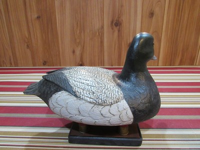 Drake Bluebill Vintage Duck Decoy Original Working Paint Hand Carved From Cedar!