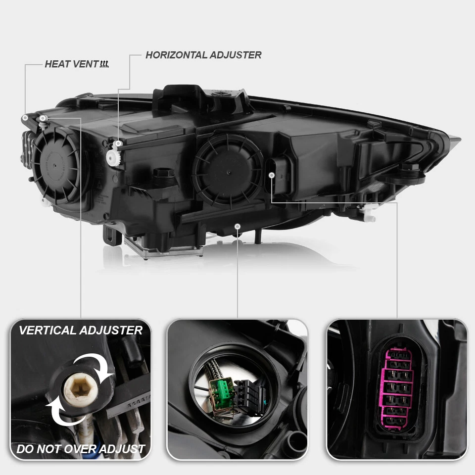 Faro proyector lado del conductor Audi A3 S3 2015-2016 HID/Xenón no AFS Foto 4 de 4