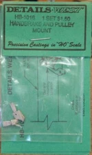 Details West 1016 x HO Hand Brake & Pulley Set