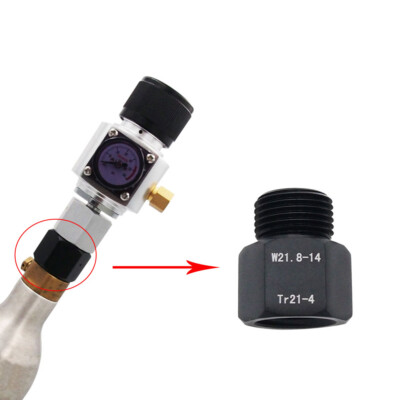 CO2 Adapter TR21.4 Auf W21.8 - Universal Adapter Für Sodastream & Aquarium CO2 Flaschen