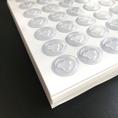 CD DVD Plastikowe uchwyty na pająki piasty Tylne samoprzylepne kropki Ćwieki 1000 szt. Przezroczyste - Zdjęcie 2 z 12