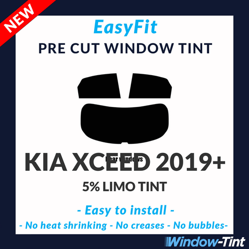 EasyFit Static Pre Cut Window Tint For Kia XCeed 2019 5% Limo Rear - Picture 1 of 3
