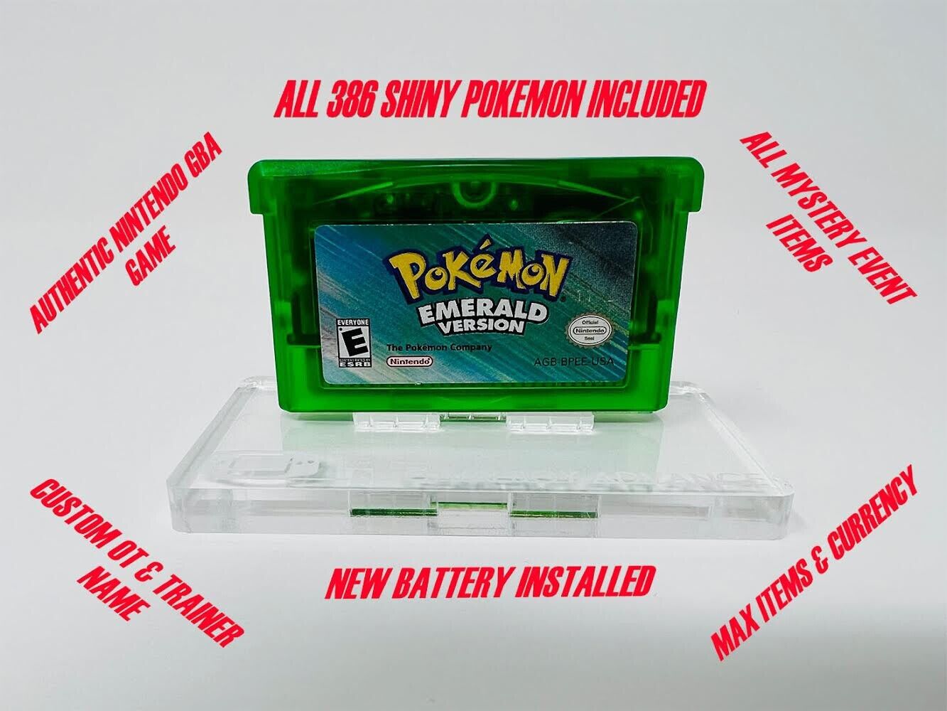 Pokemon: Emerald Version Nintendo Game Boy Advance, Complete In Box, Dry  Battery