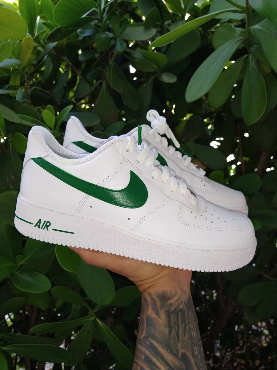 NIKE AIR FORCE 1 &#039;07 WHITE GREEN WOMEN/GIRL GS MULTI SIZE AF1 | eBay