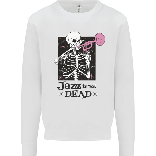 Jazz Is Not Dead Skeleton Kids Sweatshirt Sweater - Picture 14 of 82