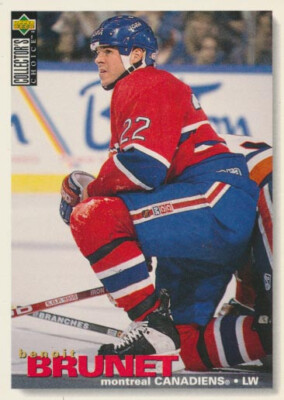 1995-96 Collector's Choice #35 BENOIT BRUNET - Montreal Canadiens