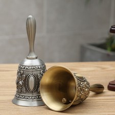 Creativity Metal Small Hand Bell Counter Restaurant Desk Shop Service Call Decor