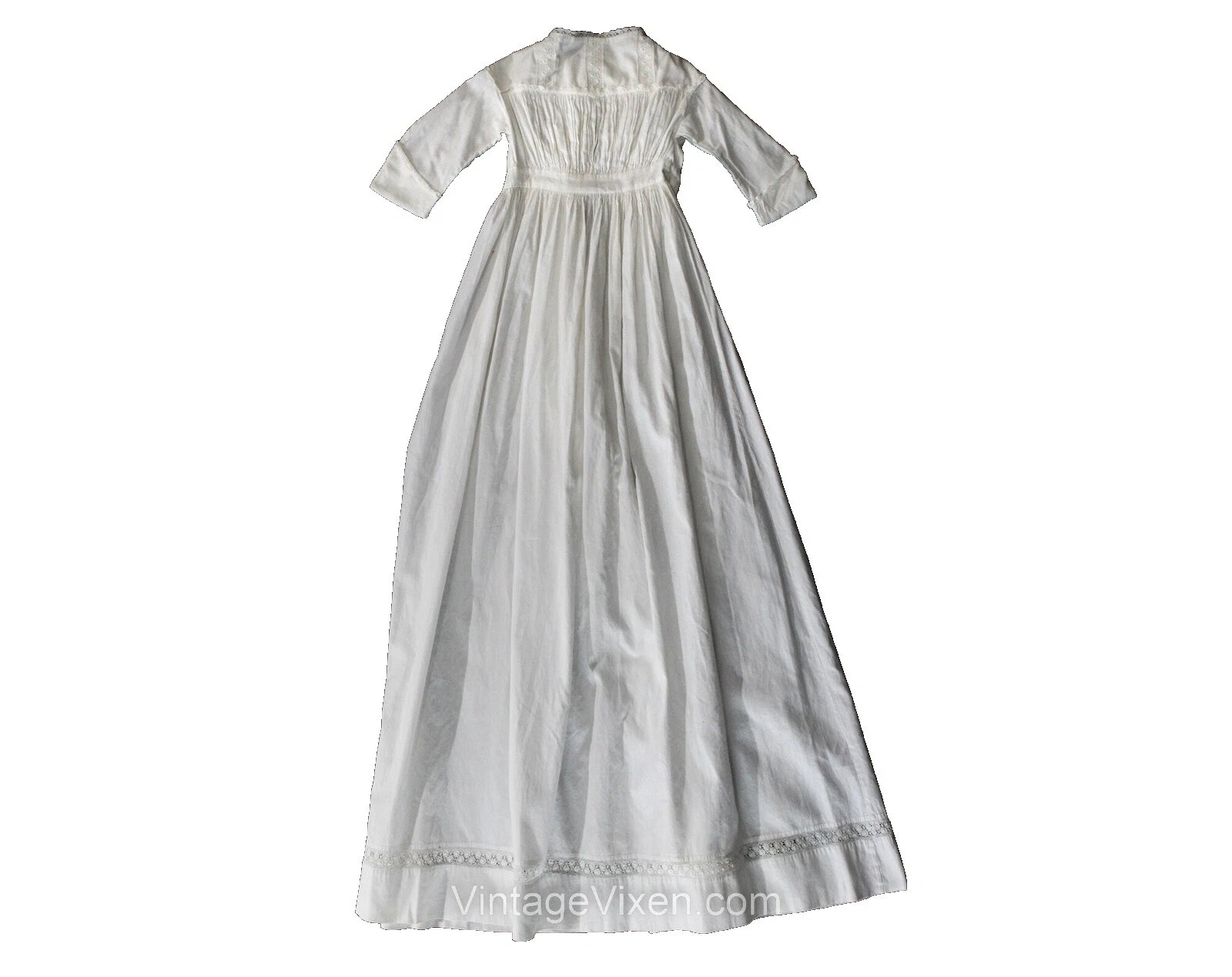 White Vintage Christening Outfits for Children Pre 1890 Decade