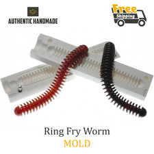 Ring Fry Worm Bait Mold Soft Plastic DIY Lure 5" 125 mm