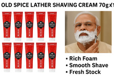 Old Spice Lather Shaving Cream 70g x 10 Rich Foam Smooth Shave Fresh Stock