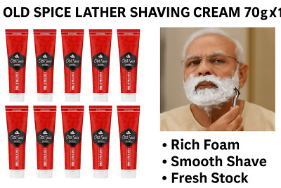 Old Spice Lather Shaving Cream 70g x 10 | Rich Foam | Smooth Shave