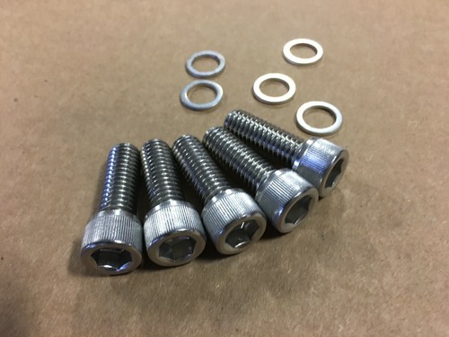 BIG DOG MOTORCYCLES REAR DRIVE PULLEY BOLT SET W/ WASHERS all 2005-11 models SS - Picture 2 of 2