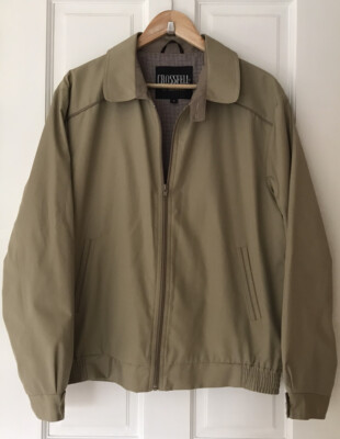 Vintage Crossfell by Grenfell Stone Beige Harrington Jacket Size M