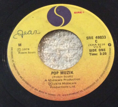 M   Pop Muzik / M Factor SRE 49033 45 RPM Record 7'' Electronic New Wave