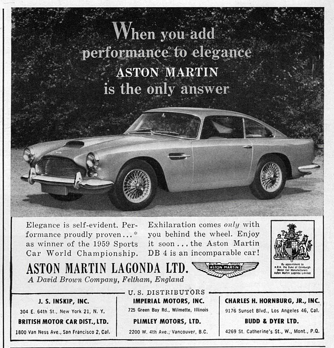 1960 Aston Martin DB-4 