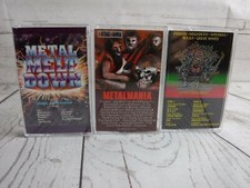 Cassette Tape Lot x3 METALMANIA HEAVY METAL RULES METAL MELTDOWN Judas, Poison