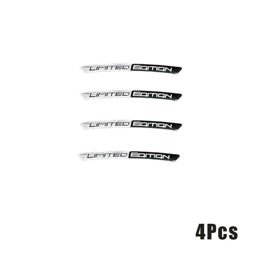 4Pcs Limited Edition Logo Car Wheel Hub Sticker Emblem Badge Decal Accessories - Picture 12 of 13
