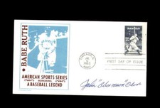 John Blue Moon Odom Signed 1983 FDC Babe Ruth Cache First Day Cover Autograph