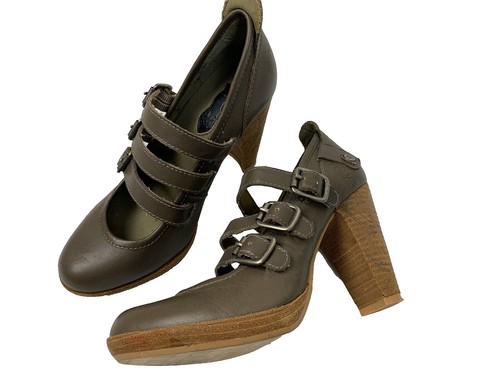 London Underground Bower Brown Leather Monk Strap Buckle Shoes‎ Men Size 12 Bower Mid Brown Suede Monkstrap main image 4