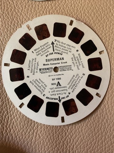 COLOR Good Guys Set Round Reel Pack Pak view-master 8 Reels Case RP- DC Comics - Picture 9 of 11