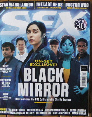 SFX magazine Apr 2025 Black Mirror Handmaids Tale SW Andor Dr Who Last of Us