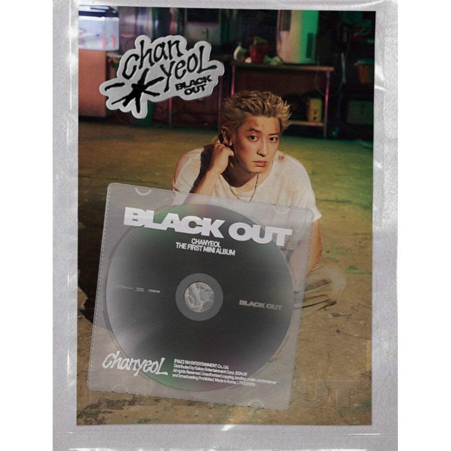 EXO CHANYEOL BLACK OUT 1st Mini Album PHOTO BOOK/CD+Book+2 Card+