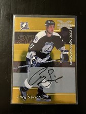 2002-03 ITG Be A Player Signature Series Gold Cory Sarich Tampa Bay Lightning 