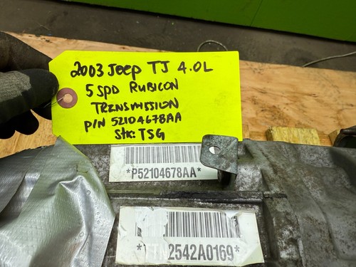 03 JEEP WRANGLER TJ RUBICON 4.0 5 SP MANUAL NV3550 TRANSMISSION 00 01 02 04 - Picture 9 of 10