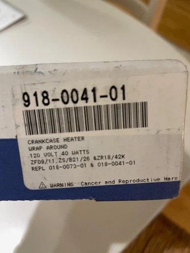 Copeland 918-0041-01 Compressor crankcase heater band - 120v 40 watts