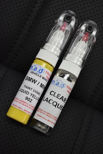 MINI LIQUID YELLOW 902 CAR PAINT TOUCH UP PEN MINI COOPER S COUNTRYMAN CLUBMAN S - Picture 3 of 4