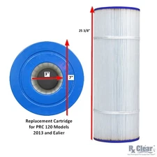 Rx Clear Cartridge For Hydromatic PRC120 Swimming Pool Filter - Old Style